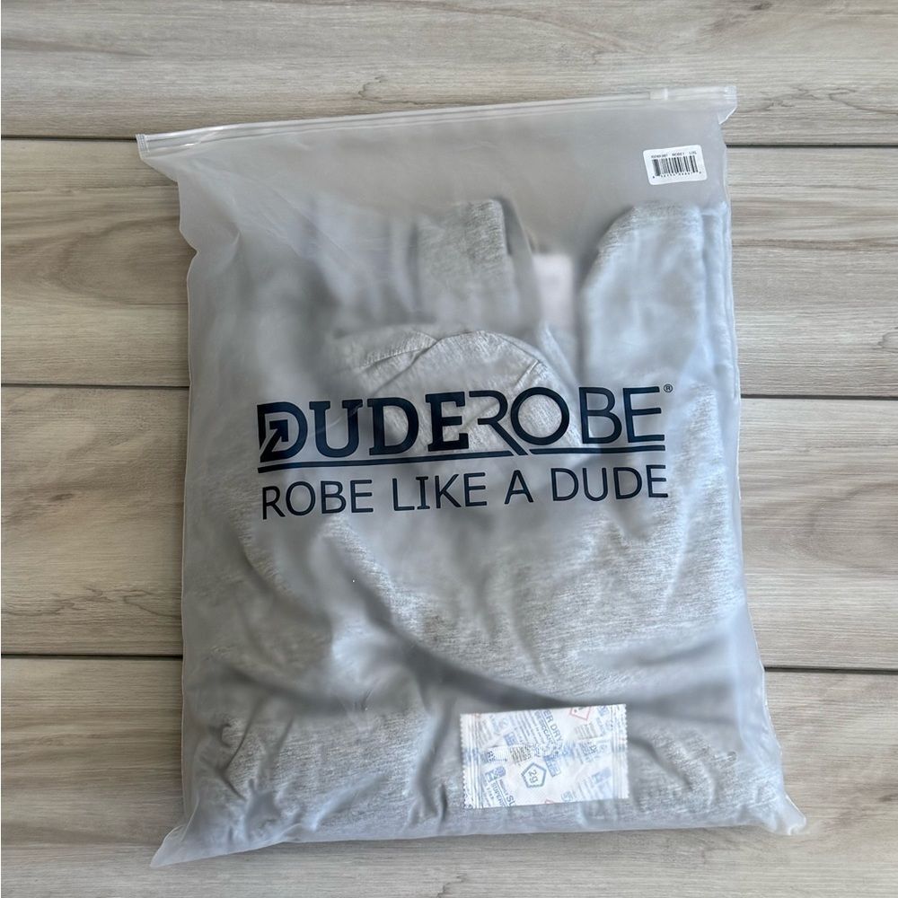 Dude Robe The Dude Robe Grey L/XL  NWT IN PACKAGE - Picture 8 of 8
